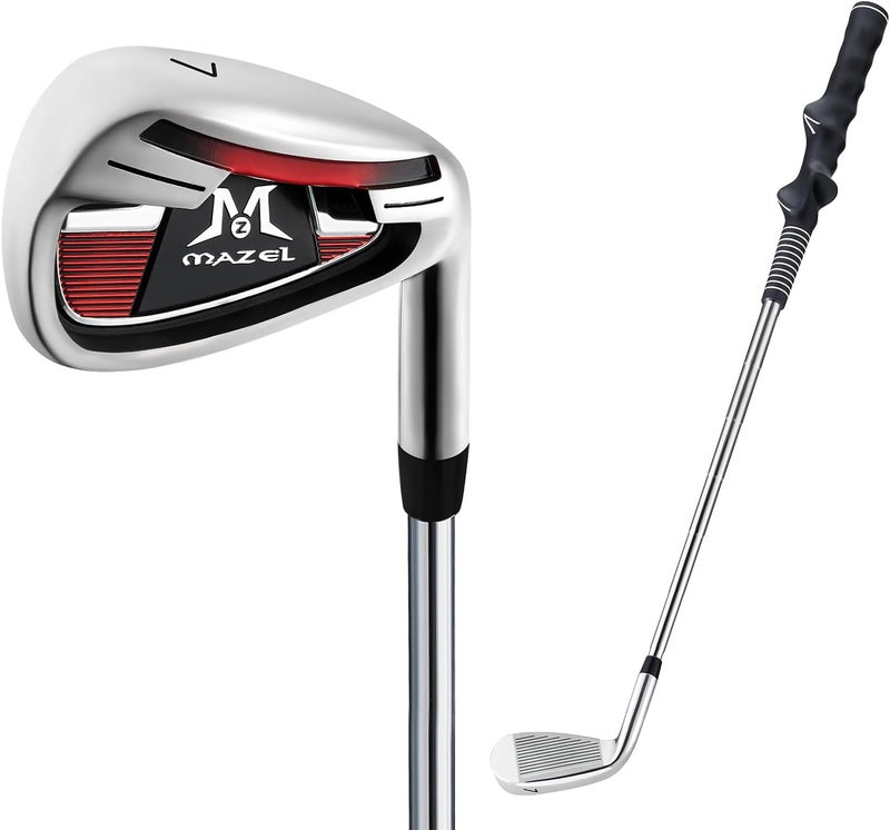 MAZEL Short 7 Iron Golf Club for Kids Boys & Girls Aged 6-9 Years - Junior Practice Golf Iron,24.5 Inch - Image 1